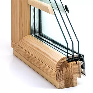 Дерево-алюминиевые окна из дуба Wooder Астана