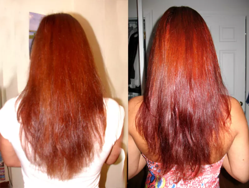 Профессиональное выпрямление волнистых волос, ламинирование, коллористик 2